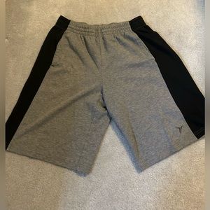 grey athletic shorts